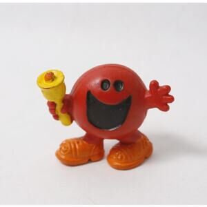 Mr Men and Little Miss Mr Noisy Red Vintage PVC Figure ~ 260902-WH 1134